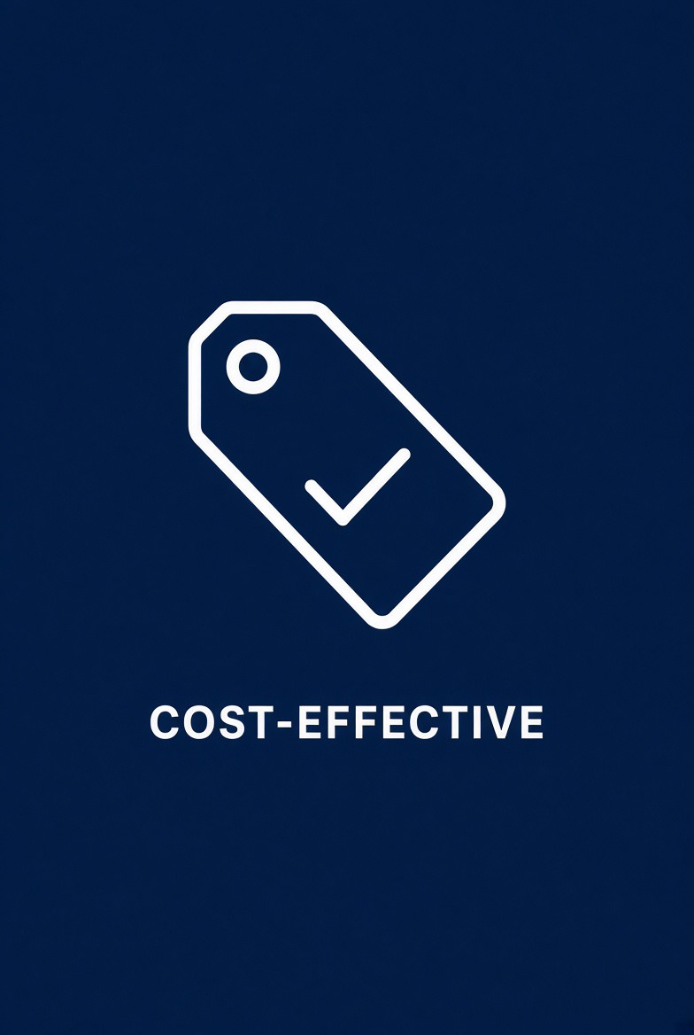 Usually costs less than tile and lasts a long time, including aging-in-place upgrades.