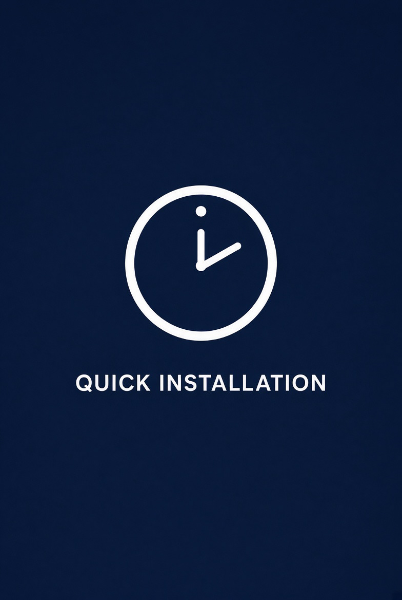 Installed quicker than a full tile shower, with less mess and downtime.