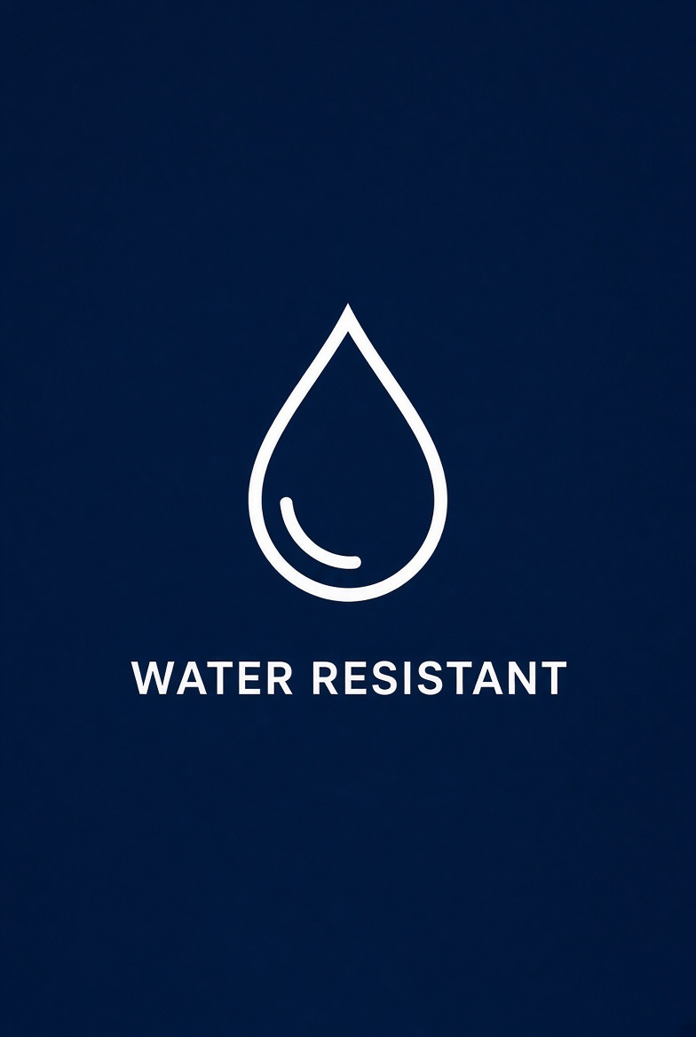 A solid water barrier that helps keep moisture off walls and floors.
